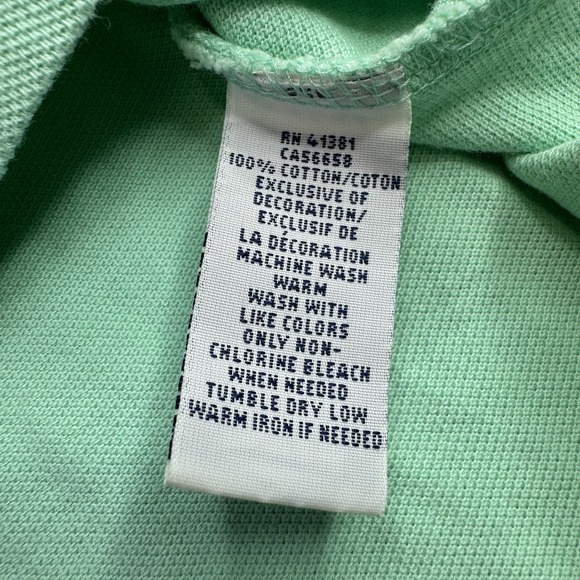 Polo Ralph Lauren Classic Fit Teal Mint Green 100% Cotton Pink Pony XXL (Read) - Picture 5 of 10